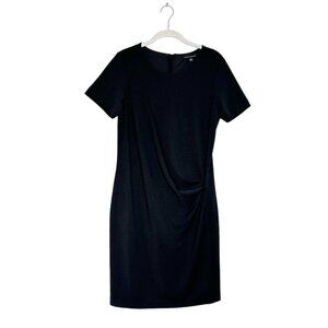 Banana Republic Short Sleeve Ruched Dress in Black - Sz S - New